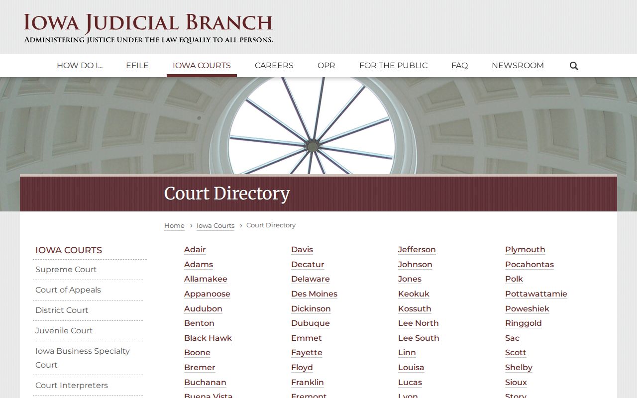 Wapello County active warrant court directory
