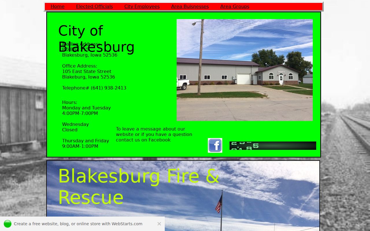 Blakesburg office routing for Wapello County municipal warrant questions